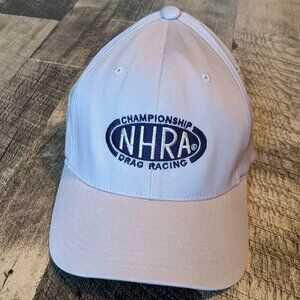 NHRA Championship Drag Racing Hat Beige FlexFit Baseball Cap